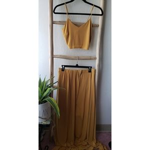Two piece set (mustard yellow)